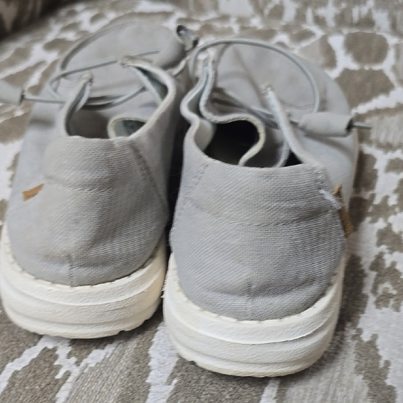 Hey Dude Gray Slip-On Loafers with Cushioned Soles - Picture 4 of 8